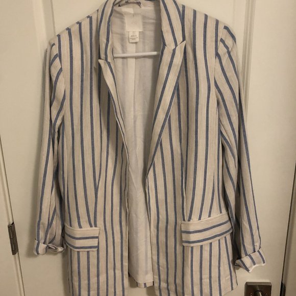Linen Blazer Straight Cut H&M - Picture 2 of 6